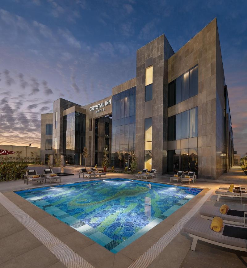 Crystal Inn Hotel - Alamein (Adults Only) El Alamein Buitenkant foto The hotel's pool