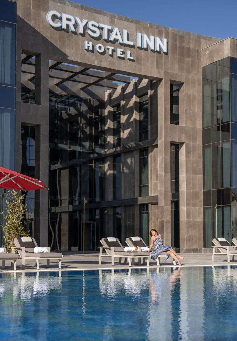 Crystal Inn Hotel - Alamein (Adults Only) El Alamein Buitenkant foto The hotel's pool
